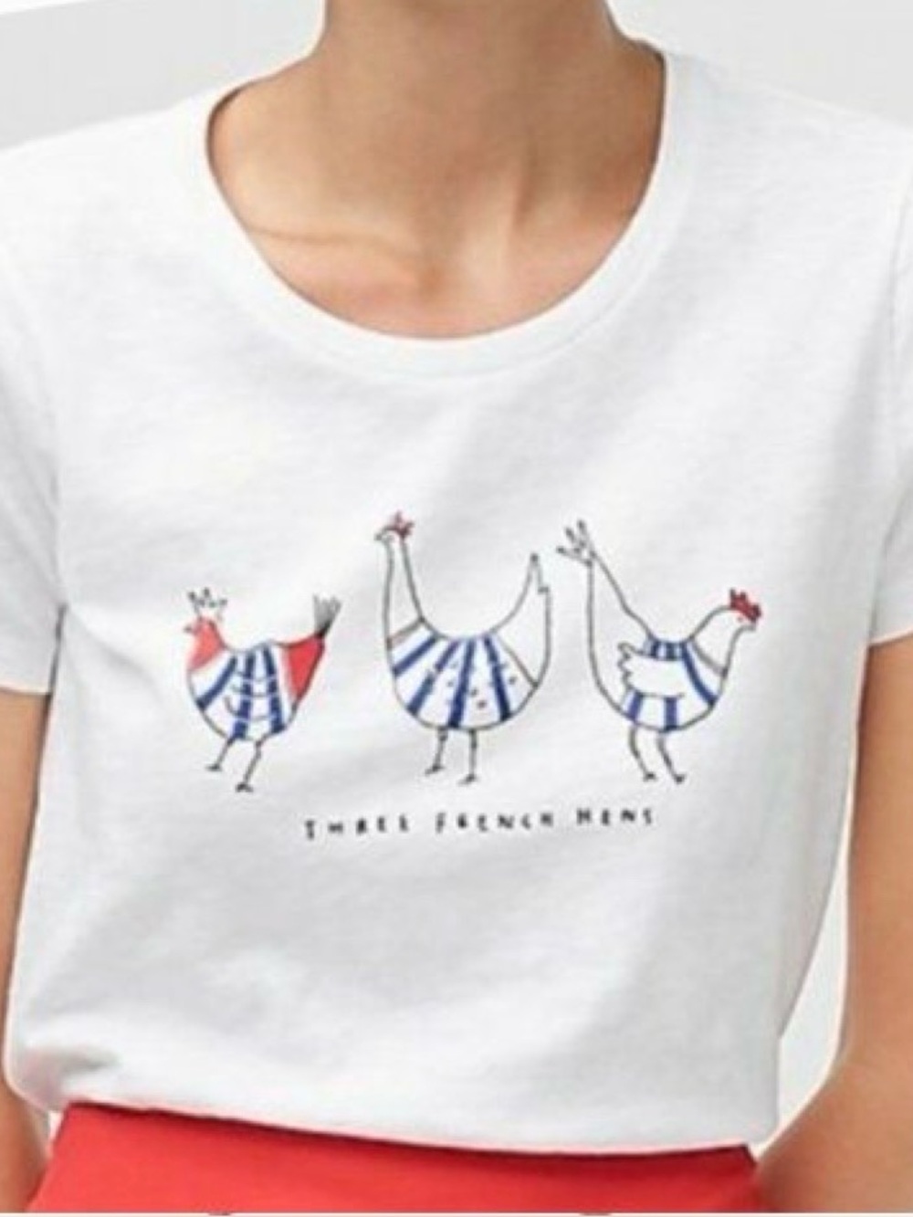 JCrew Collector Tees Three French Hens